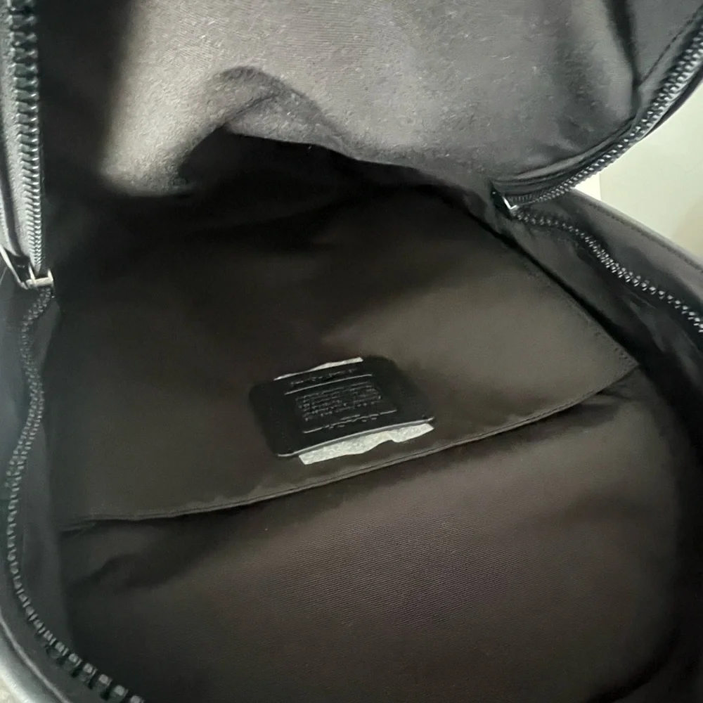Coach Signature Black and Gray Men's Backpack